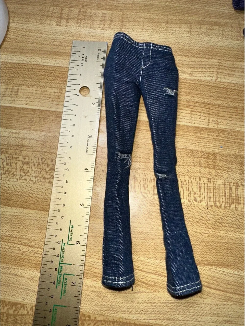 Barbie Doll Outfit Purple Jacket and Blue Jeans Set - Very Good Condition